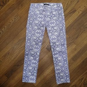 WHBM Slim Ankle Print Pants sz 2R